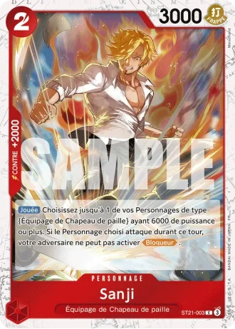 Sanji (ST21-003) (Reprint) — ONE PIECE CARD THE BEST vol.2 (PRB02)