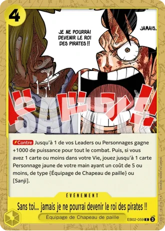 Sans toi... jamais je ne pourrai devenir le roi des pirates !! (EB02-059) — Anime 25th Collection (EB02)