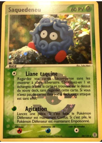 Saquedeneu #30/112 — EX Rouge Feu & Vert Feuille