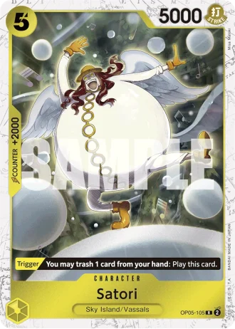 Satori (OP05-105) (Jolly Roger Foil) — One Piece The Best (PRB01)