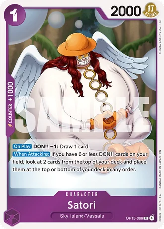 Satori (OP15-066) — Adventure on Kami's Island (OP15-EB04)