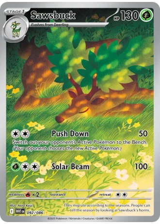 Sawsbuck #092 — White Flare