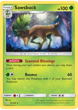 Sawsbuck #16/236 — Cosmic Eclipse