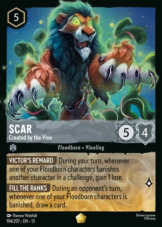 Scar - Created by the Vine #194/261 — Attack of the Vine!