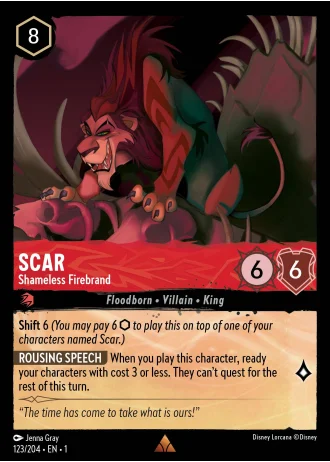 Scar - Shameless Firebrand #123/204 — The First Chapter
