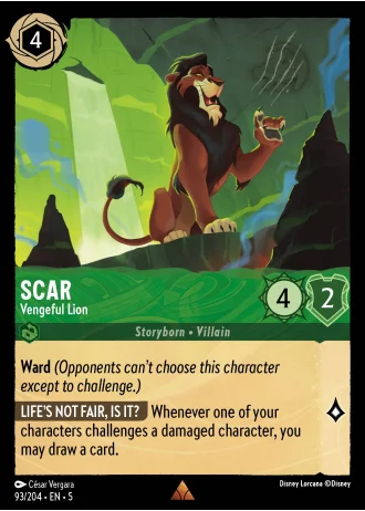 Scar - Vengeful Lion #93/204 — Shimmering Skies