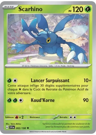 Scarhino #002/198 — Écarlate et Violet