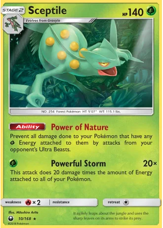 Sceptile #10/168 — Celestial Storm