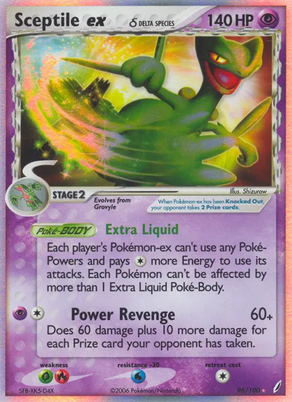 Sceptile ex #96 — EX Guardiani dei Cristalli