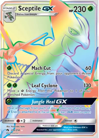 Sceptile GX #216/214 — Lost Thunder