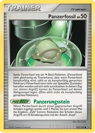 Schildfossil #119/127 — Platin