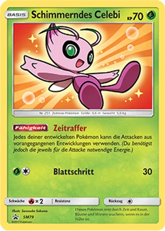 Schimmerndes Celebi SM79 — Sonne & Mond Promos