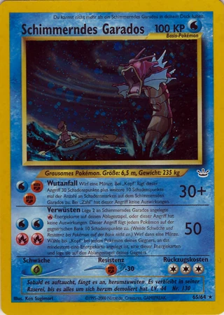 Schimmerndes Garados #65 — Neo Revelation
