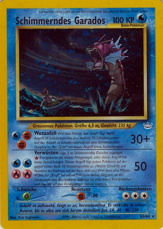 Schimmerndes Garados #65/64 — Neo Revelation