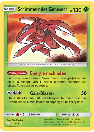 Schimmerndes Genesect #9/73 — Schimmernde Legenden