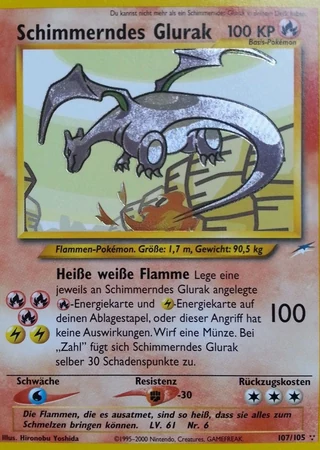 Schimmerndes Glurak #107 — Neo Destiny