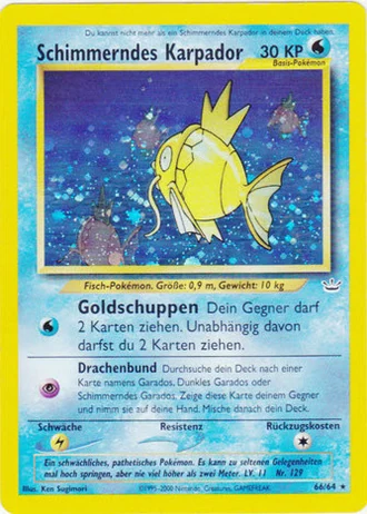 Schimmerndes Karpador (1. Edition) #66/64 — Neo Revelation (1. Edition)
