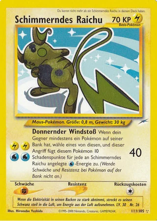 Schimmerndes Raichu #111 — Neo Destiny