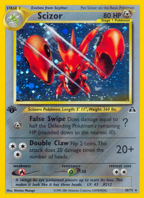 Scizor (1st Edition) #10 — Neo Discovery (1st Edition)