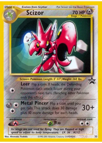 Scizor #33 — Wizards Promos