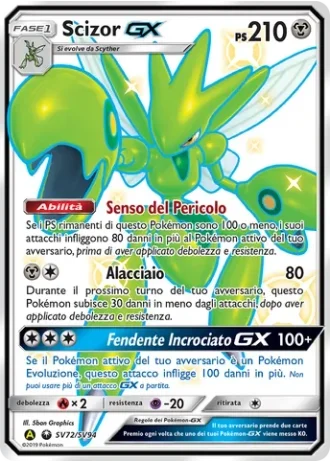 Scizor GX SV72/94 — Tesoro Cromatico (Destino Sfuggente)