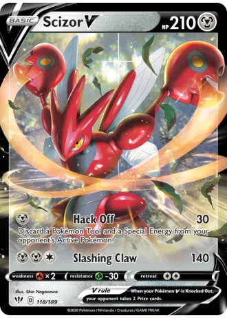 Scizor V #118/189 — Darkness Ablaze