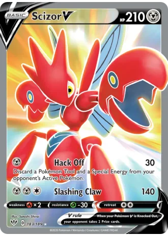 Scizor V #183/189 — Darkness Ablaze