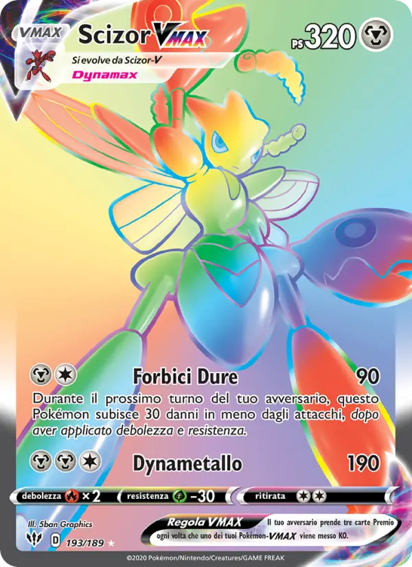 Scizor VMAX #193 — Fiamme Oscure