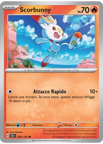 Scorbunny #026/142 — Corona Astrale