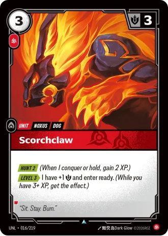 Scorchclaw #016/219 — Unleashed