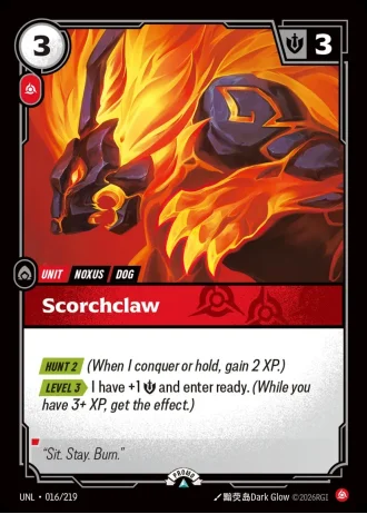 Scorchclaw #016/219 — Organized Play Promos