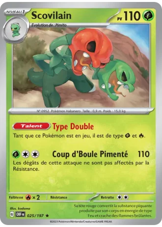 Scovilain #025/197 — Flammes Obsidiennes