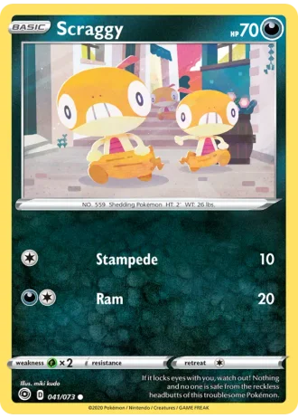 Scraggy #41/73 — Champion's Path