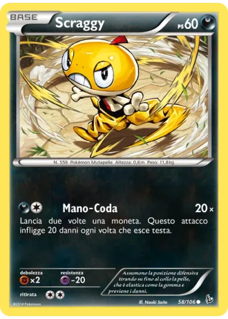 Scraggy #58/106 — Fuoco Infernale