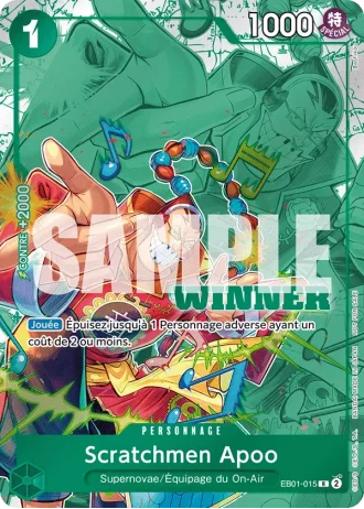Scratchmen Apoo (EB01-015) (Alternative Art) — PROMO