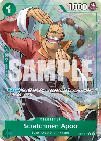 Scratchmen Apoo (EB01-015) (Alternative Art) — One Piece Card The Best Vol.2(PRB02)