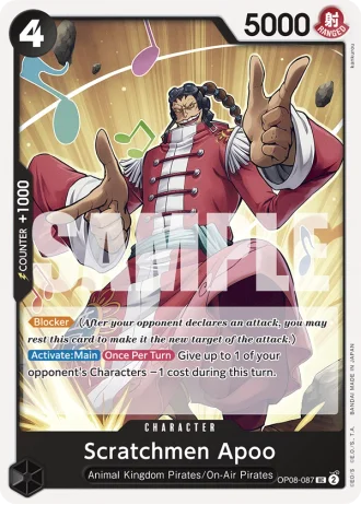 Scratchmen Apoo (OP08-087) — Two Legends (OP08)