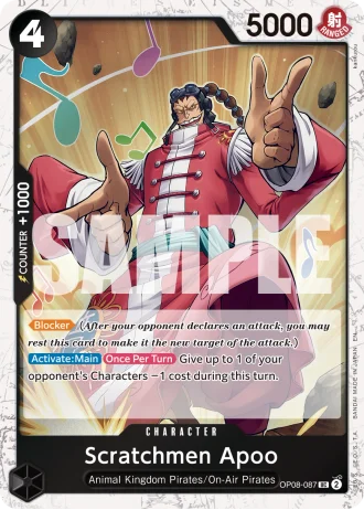 Scratchmen Apoo (OP08-087) (Pirate Foil) — One Piece Card The Best Vol.2(PRB02)