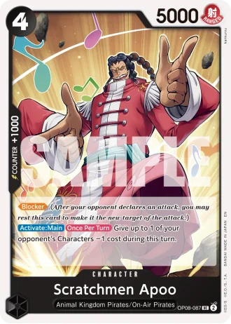 Scratchmen Apoo (OP08-087) (Reprint) — One Piece Card The Best Vol.2(PRB02)