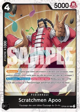 Scratchmen Apoo (OP08-087) (Reprint) — ONE PIECE CARD THE BEST vol.2 (PRB02)