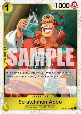 Scratchmen Apoo (OP10-108) (Pirate Foil) — One Piece Card The Best Vol.2(PRB02)