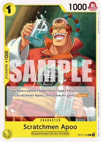 Scratchmen Apoo (OP10-108) (Reprint) — One Piece Card The Best Vol.2(PRB02)