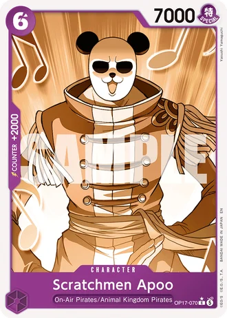 Scratchmen Apoo (OP17-070) (Alternative Art) — The World's Strongest Warriors (OP17)