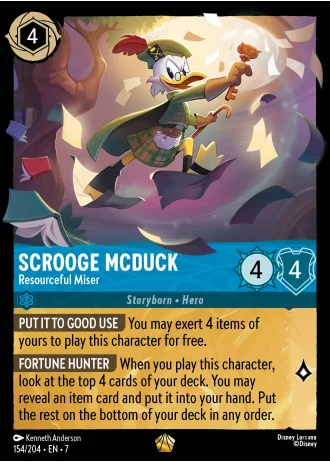 Scrooge McDuck - Resourceful Miser #154/204 — Archazia's Island