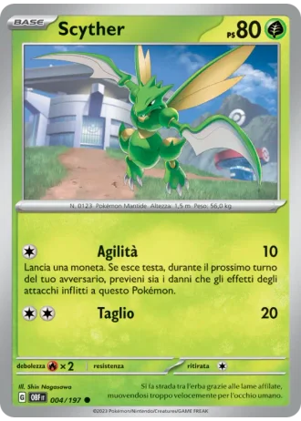 Scyther #004/197 — Ossidiana Infuocata