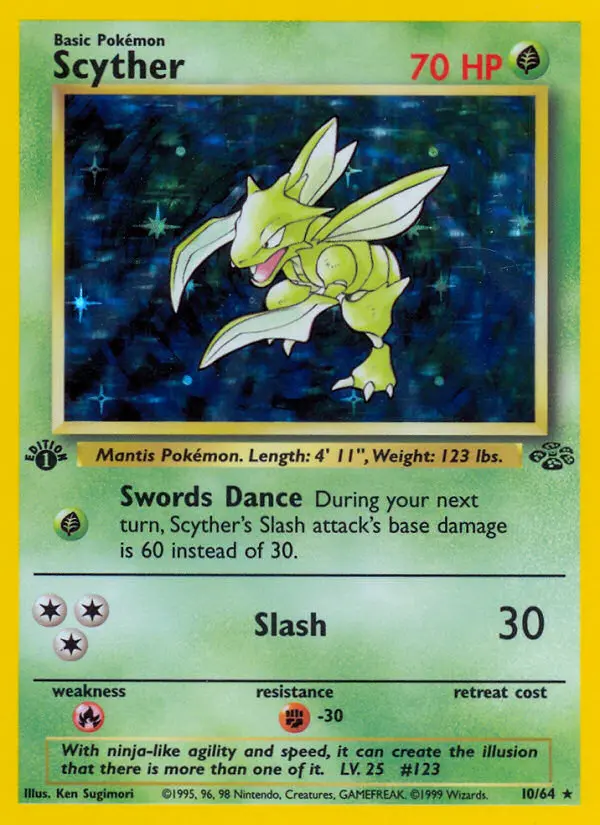 Scyther (1st Edition) #10 — Jungle (1st Edition)