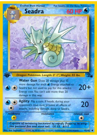 Seadra (1st Edition) #42/62 — Fossil (1st Edition)