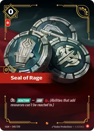 Seal of Rage #040/298 — Origins