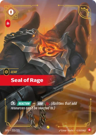Seal of Rage #222/221 — Spiritforged