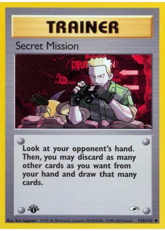 Secret Mission (1st Edition) #118/132 — Gym Heroes (1st Edition)